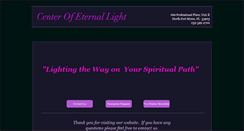 Desktop Screenshot of centerofeternallight.com