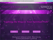 Tablet Screenshot of centerofeternallight.com